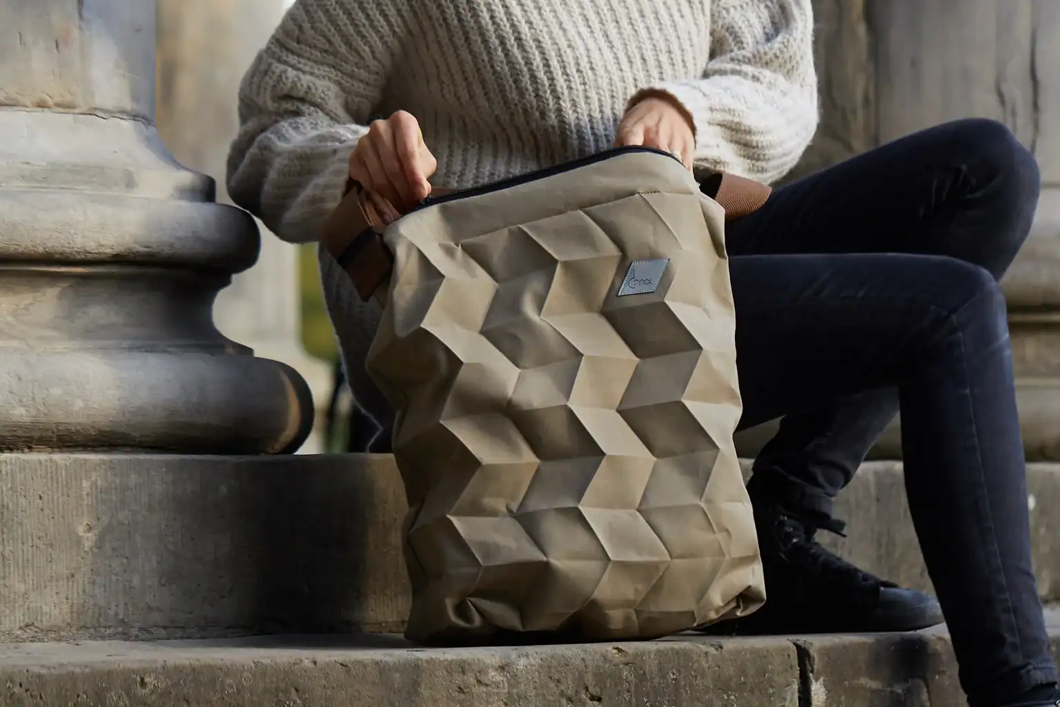 dryxx: Tasche | Shopper | Rucksack, Farbe clay